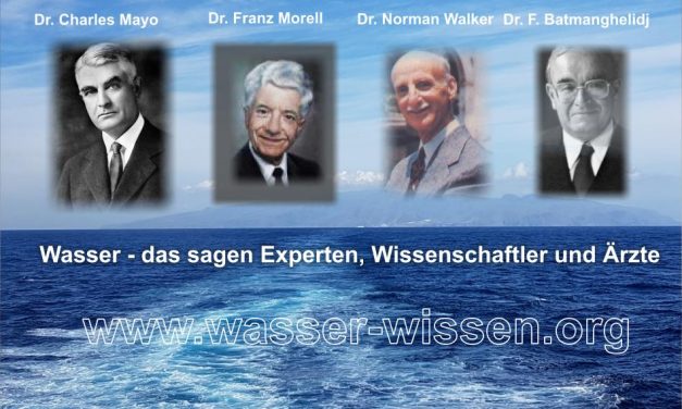 Ärzte und Wissenschaftler warnen vor schlechtem Wasser (Teil 1)