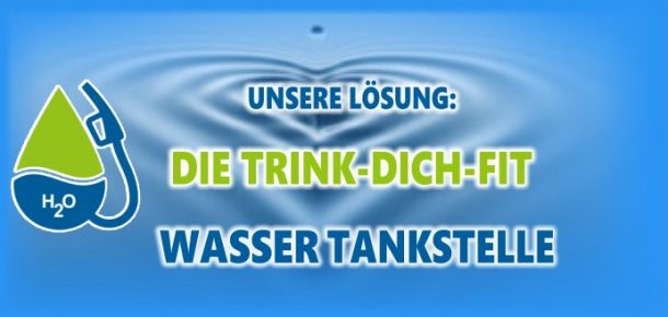 Wassertankstelle mit Herz